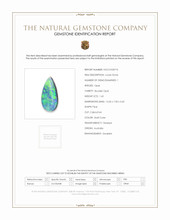 1.65 Ct. Multi Color Cabochon Boulder Opal (Ironstone Opal) from Australia Scan Report