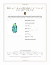 1.65 Ct. Multi Color Cabochon Boulder Opal (Ironstone Opal) from Australia Scan Report