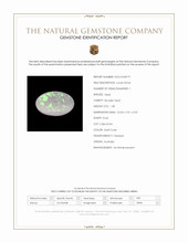 1.38 Ct. Multi Color Cabochon Boulder Opal (Ironstone Opal) from Australia Scan Report