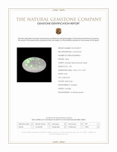 1.38 Ct. Multi Color Cabochon Boulder Opal (Ironstone Opal) from Australia Scan Report