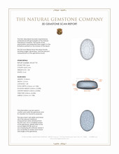 1.38 Ct. Cabochon Boulder Opal from Australia 3 D Scan Report