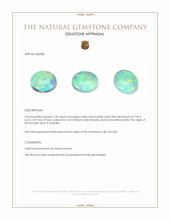 1.20 Ct. Multi Color Cabochon Boulder Opal (Ironstone Opal) from Australia Appraisal