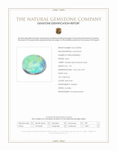 1.20 Ct. Multi Color Cabochon Boulder Opal (Ironstone Opal) from Australia Scan Report