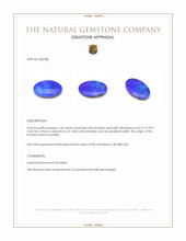 1.20 Ct. Blue Cabochon Boulder Opal from Australia Appraisal