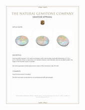 1.02 Ct. Cabochon Boulder Opal from Australia Appraisal