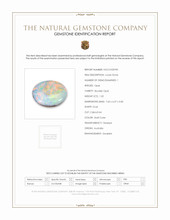 1.02 Ct. Multi Color Cabochon Boulder Opal from Australia Scan Report