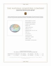 1.02 Ct. Multi Color Cabochon Boulder Opal (Ironstone Opal) from Australia Scan Report