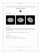 3.69 Ct. Cabochon Black Opal from Australia Appraisal