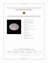3.69 Ct. Multi Color Cabochon Black Opal (Dark Opal) from Australia Scan Report