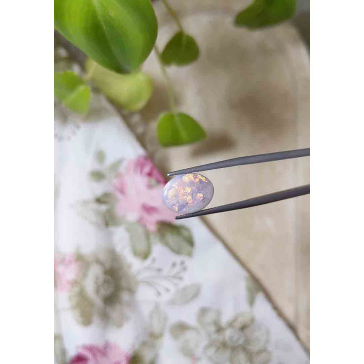 3.69 Ct. Cabochon Black Opal from Australia