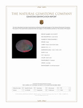 4.11 Ct. Multi Color Cabochon Black Opal (Dark Opal) from Australia Scan Report