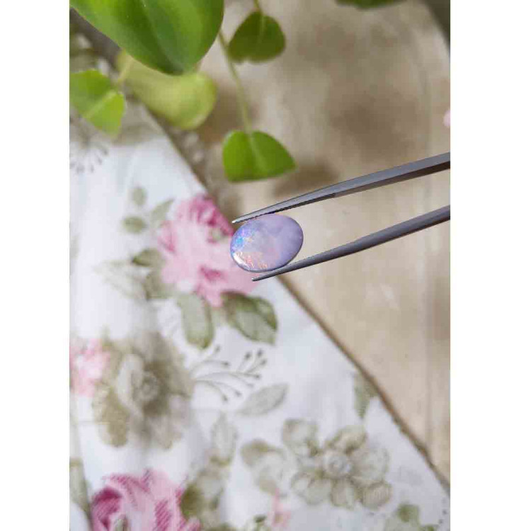 4.11 Ct. Cabochon Black Opal from Australia