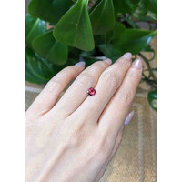 0.77 Ct. Rhodolite Garnet from Ceylon (Sri Lanka) Life Style