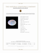 4.22 Ct. Multi Color Cabochon White Opal (Light Opal) from Australia Scan Report