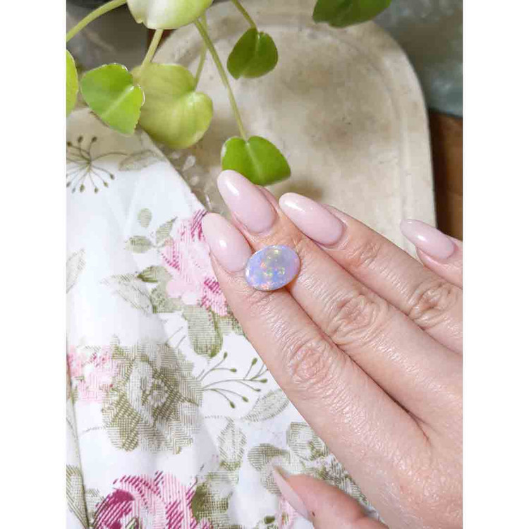 4.22 Ct. Cabochon White Opal from Australia