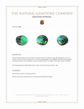 8.58 Ct. Multi Color Cabochon Black Opal (Dark Opal) from Australia Appraisal