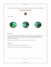 8.58 Ct. Multi Color Cabochon Black Opal (Dark Opal) from Australia Appraisal