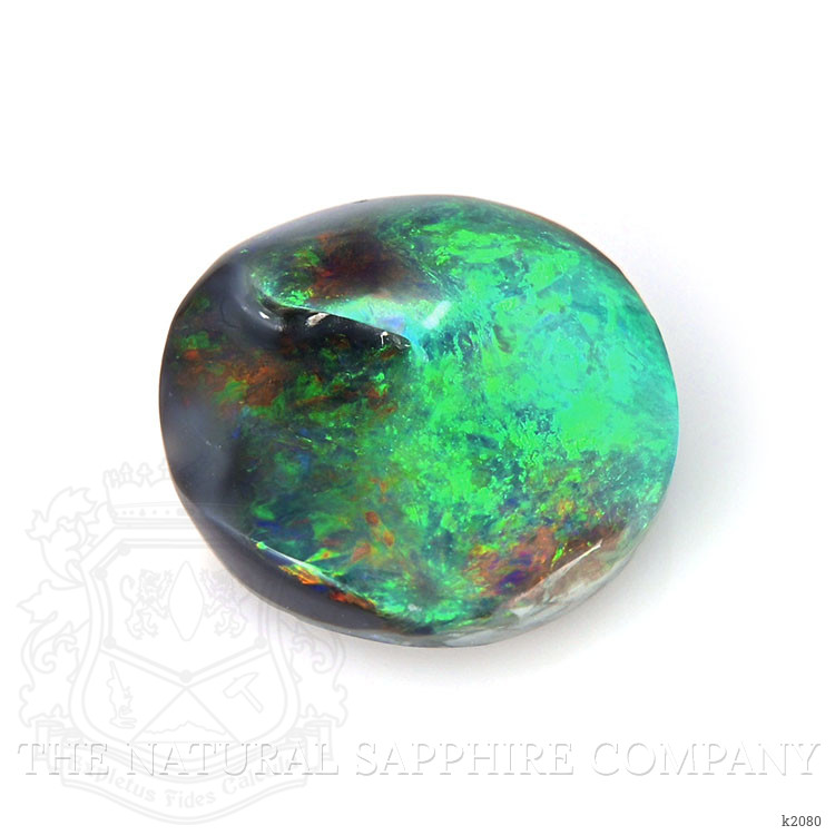 8.58 Ct. Cabochon Black Opal from Australia