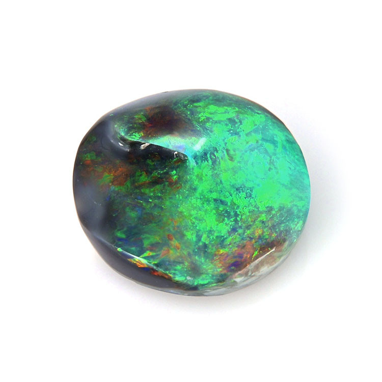 8.58 Ct. Cabochon Black Opal from Australia