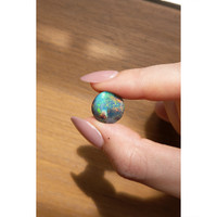 8.58 Ct. Cabochon Black Opal from Australia Life Style