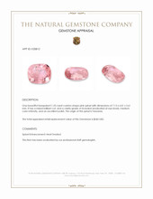 1.33 Ct. Spinel from Tanzania Appraisal