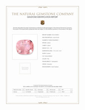 1.33 Ct. Pink Spinel from Tanzania Scan Report
