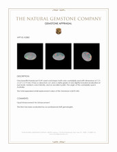 0.49 Ct. Cabochon Crystal/Jelly Opal from Australia Appraisal