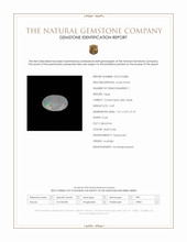 0.49 Ct. Multi Color Cabochon Crystal Opal (Jelly Opal) from Australia Scan Report