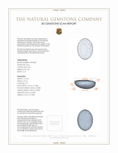 0.49 Ct. Cabochon Crystal/Jelly Opal from Australia 3 D Scan Report