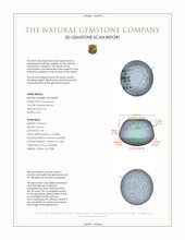 6.53 Ct. Chrysoberyl from Ceylon (Sri Lanka) 3 D Scan Report