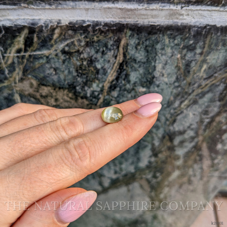 7.03 Ct. Cabochon Chrysoberyl from Ceylon (Sri Lanka)