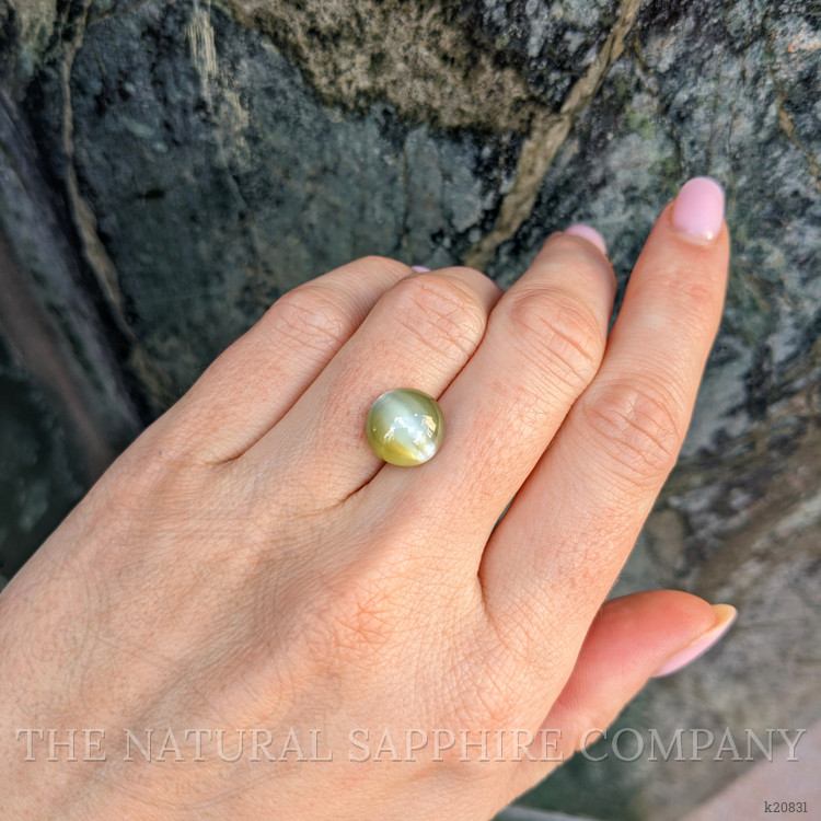 7.03 Ct. Cabochon Chrysoberyl from Ceylon (Sri Lanka)
