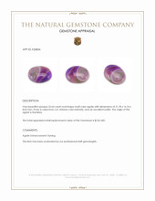 22.64 Ct. Cabochon Agate from Namibia Appraisal