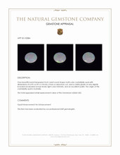 0.65 Ct. Cabochon Crystal/Jelly Opal from Australia Appraisal