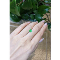 1.59 Ct. Tsavorite Garnet from Tanzania Life Style