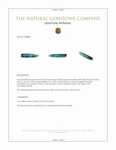 3.93 Ct. Tourmaline from Brazil Appraisal