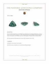 2.31 Ct. Bluish Green Tourmaline from Brazil Appraisal