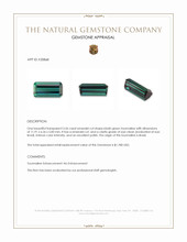 3.56 Ct. Tourmaline from Brazil Appraisal