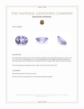 0.92 Ct. Pinkish Purple Spinel from Ceylon (Sri Lanka) Appraisal