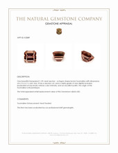 1.39 Ct. Brown Tourmaline from Mozambique Appraisal