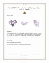 1.16 Ct. Pinkish Purple Spinel from Madagascar Appraisal