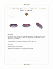 2.43 Ct. Cabochon Semi-Black Opal from Australia Appraisal