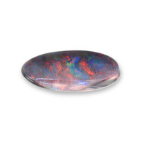 2.43 Ct. Cabochon Semi-Black Opal from Australia Video
