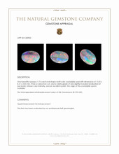 1.75 Ct. Multi Color Cabochon Crystal Opal (Jelly Opal) from Australia Appraisal