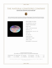 1.75 Ct. Multi Color Cabochon Crystal Opal (Jelly Opal) from Australia Scan Report