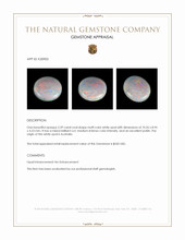 2.39 Ct. Multi Color White Opal (Light Opal) from Australia Appraisal
