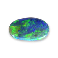 0.39 Ct. Cabochon Black Opal from Australia Video
