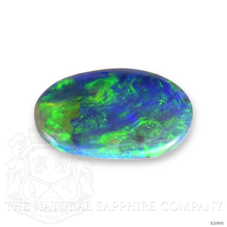 0.39 Ct. Cabochon Black Opal from Australia