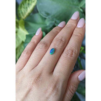 0.39 Ct. Cabochon Black Opal from Australia Life Style