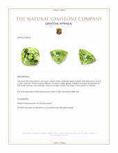 1.60 Ct. Yellowish Green Peridot from Pakistan Appraisal
